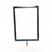 Skilteramme, A4, metal, krom