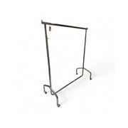 Tuotenäyte - Super, vaatekappaliteline, pyörällisillä kumipyörillä, säädettävä, kromi, B140-220 x S55 x K146-190 cm