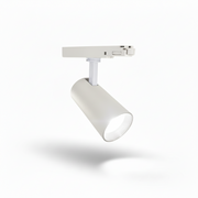 Spot t/ 3-faset skinne, H16 cm. Ø 7,8. Hvid