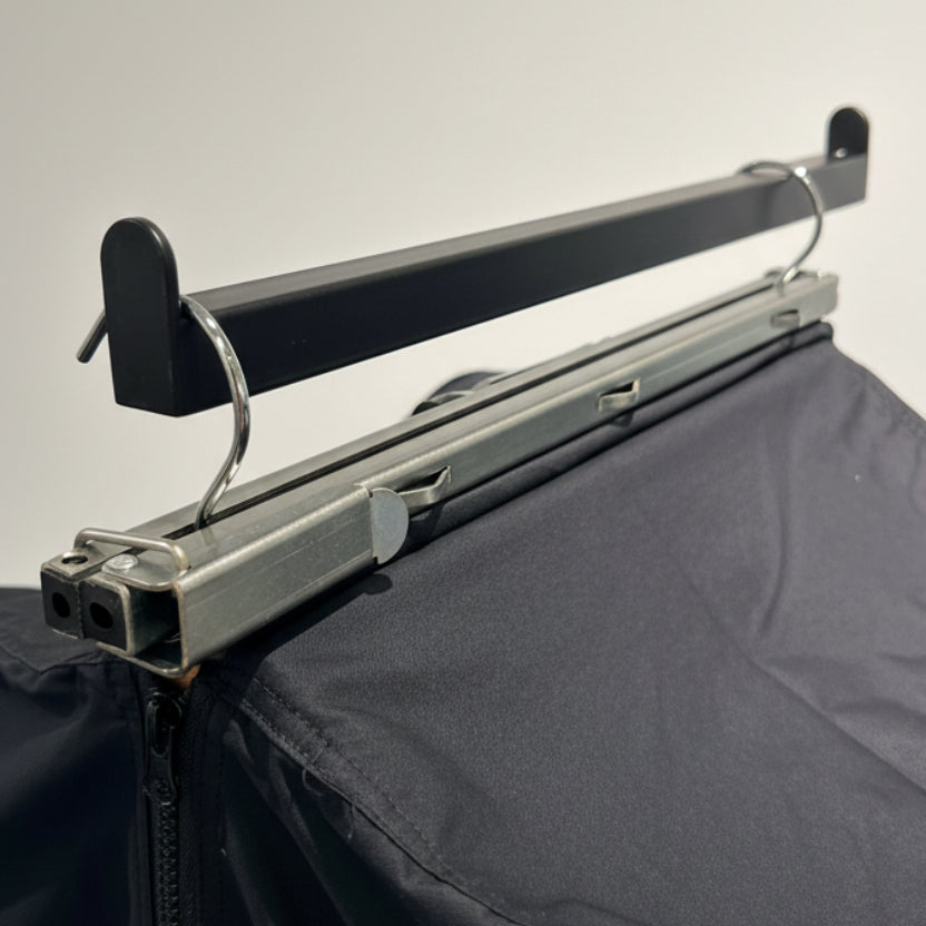 Kollektionspose, med kuffertlukning, H120 cm. med strop