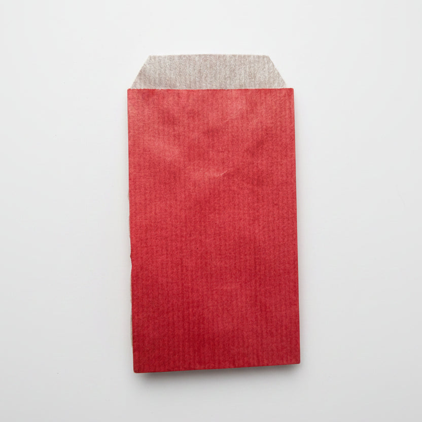 Gavepose, kraftpapir, rød, pk. med 250 stk., 7 x H12 cm