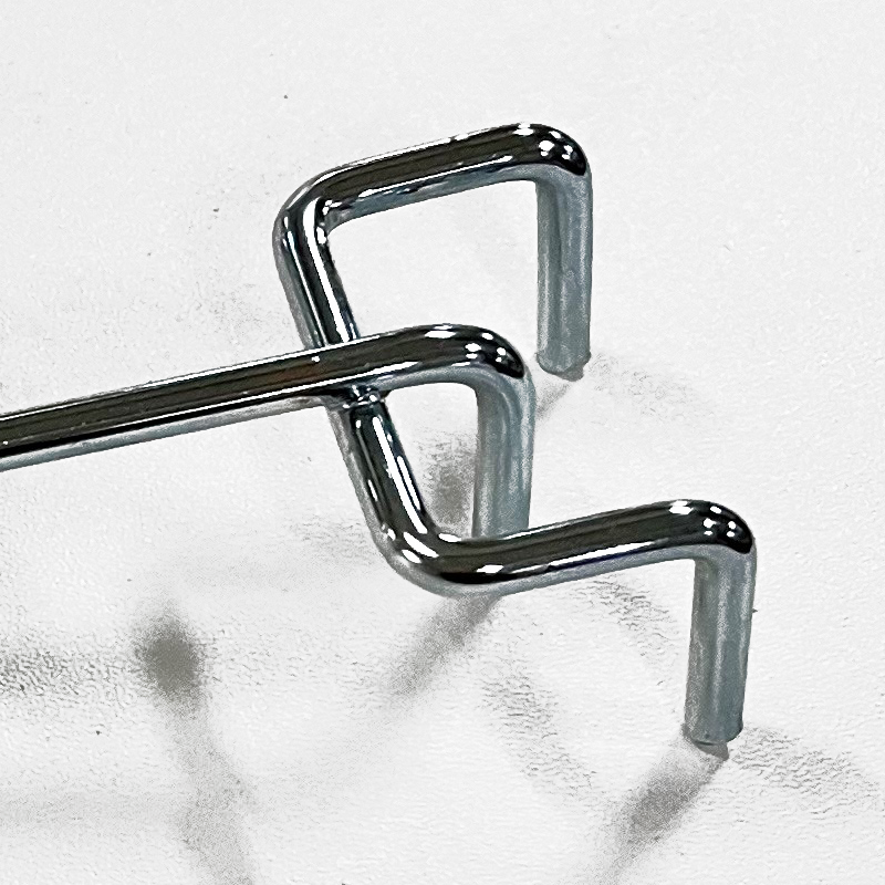 Varekrog, til 6 mm dekostang, zink, 20 cm. Ø 6mm. Gaffelkrok