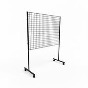Sort gittergondol med gittermål 90 x 120 cm
