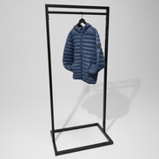 Sort Frame tøjstativ 80 x 50 x 180 cm til butik og showroom