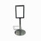 Krom A6 menukortholder i metal