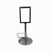 Krom A6 menukortholder i metal