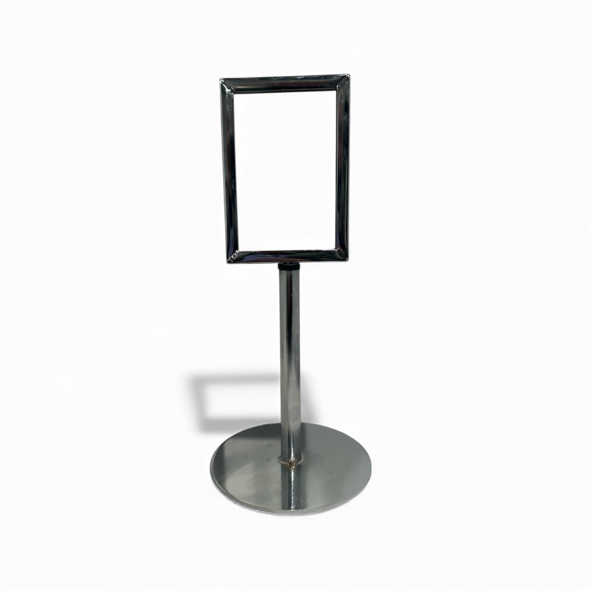 Krom A6 menukortholder i metal