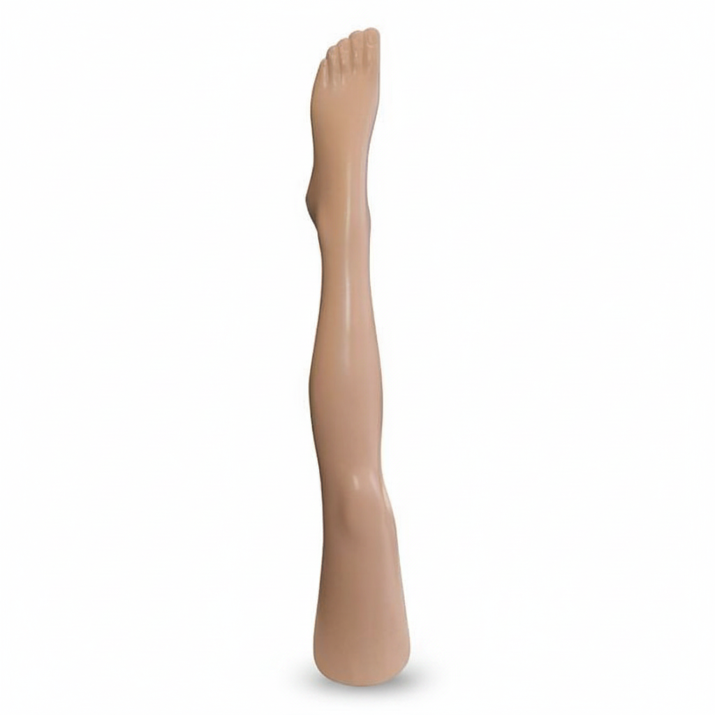 Strømpeben, dame. Nude plast - stående