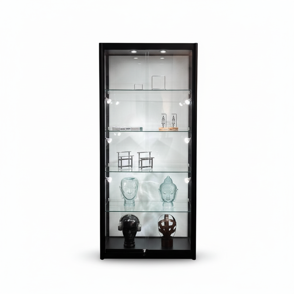 Vitrine H200 - sort - Pisa