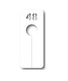 Pitkä valkoinen koonjaottaja, koko 48