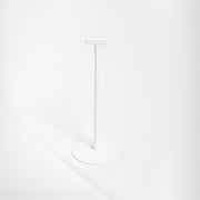Skilteholder. Plastfod m/stang. Fast højde 33 cm. Hvid