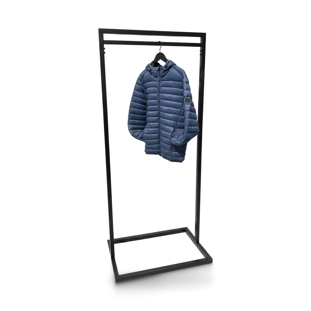 Bøjlestativ, sort, B80 x D50 x H180 cm. Tøjstativ Frame