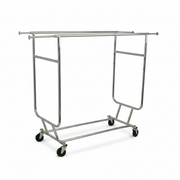 Disco III, dobbeltstativ, helt sammenklappeligt, justerbar, krom, B128-188 x H165-190 cm