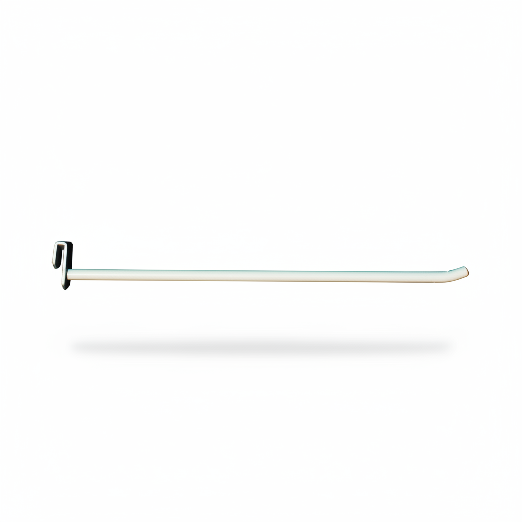 Varekrokki, 5 mm koristeputkeen, valkoinen, 30 cm. Ø 8 mm, Superskinneen. Erittäin vahva