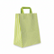 Paperikassi, raidallinen, limenvihreä, L 25 x S/P 14 x K 30 cm, pkt. 50 kpl, 80 g