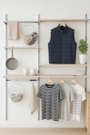 Framework vægskinne (244 cm) - Krom