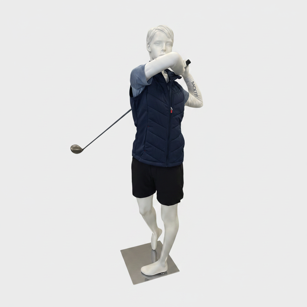 Urheilunaisten mallinukke, golf - valkoinen