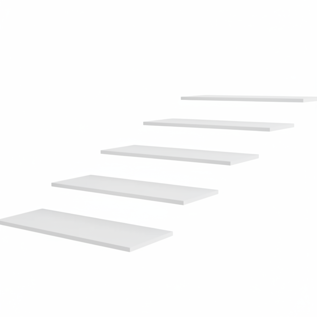 Melamiininen hylly (kevyt tekstuuri), suora, valkoinen, 18 mm, 61 x 37 cm. (vain 5 kpl:n pakkauksissa)