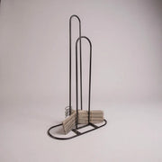 Bøjlestander, krom, H85 cm