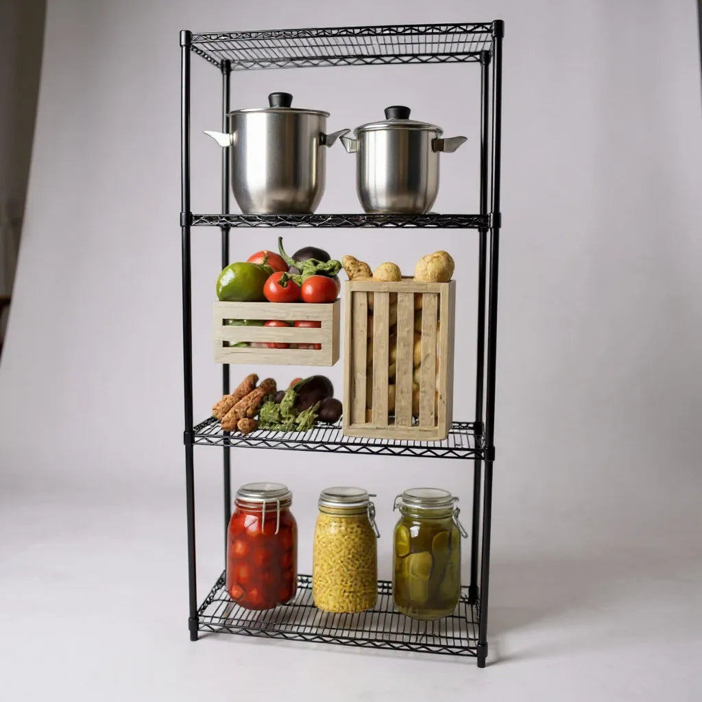 Hylly - TUBO (L 91 x S 46 x K 220 cm.) - Musta