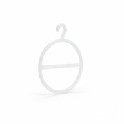 SuperSellerS transparent circular scarf hanger with a hook, 10 cm diameter, ideal for retail display