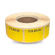 Tilbuds mærker. 1000 stk. Gul etiket